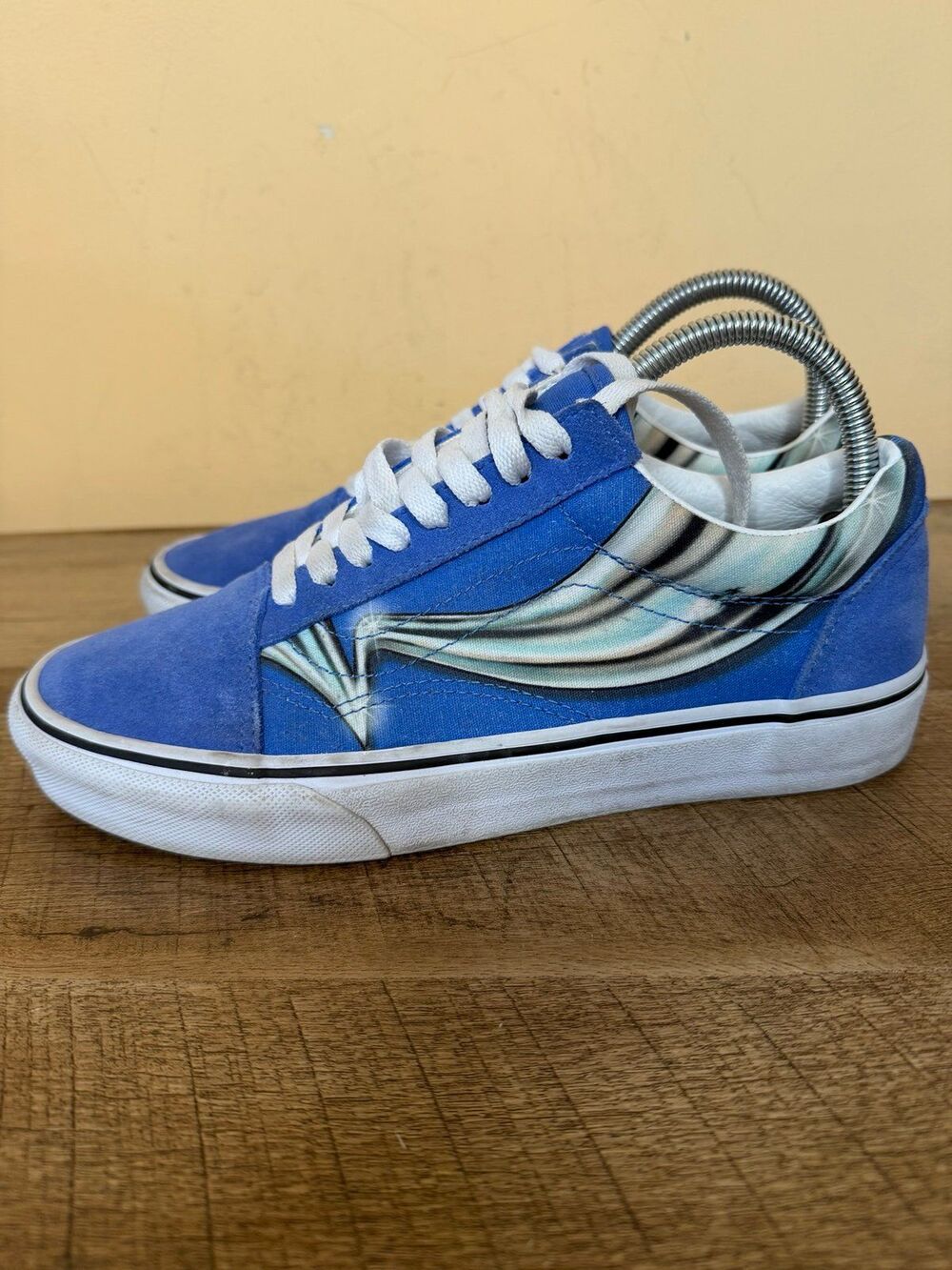 VANS OLD SKOOL WARP Nebulla Blue chrome men’s 6.5 women’s 8 shoes
